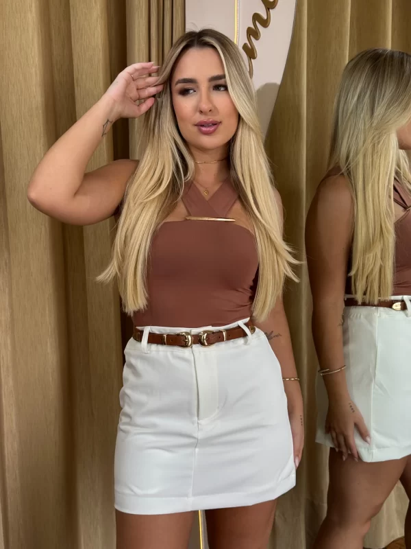 Short Saia Celeste